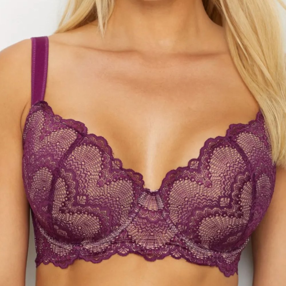 NWT Lace Balcony Bra size 36DDD Camio Mio